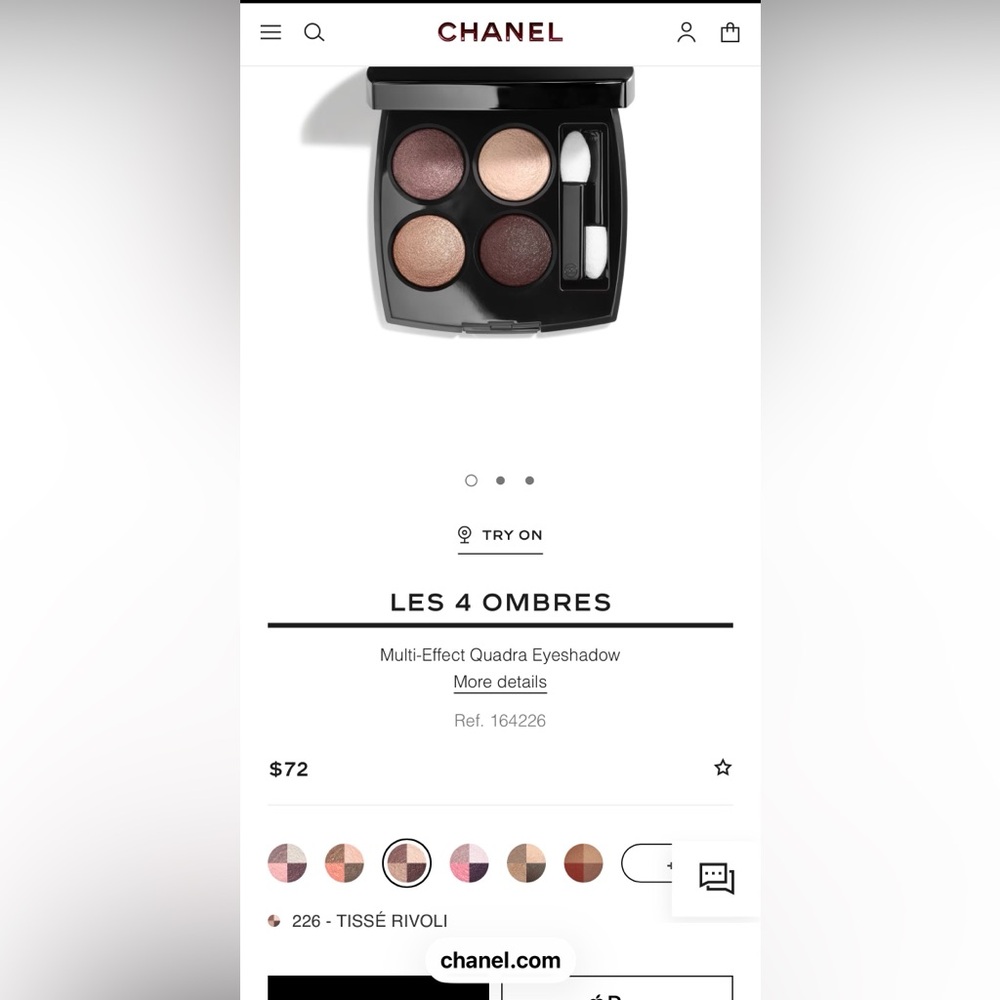 CHANEL Multi-Effect Eyeshadow Quad in Neutral Tones - Picture 3 of 5